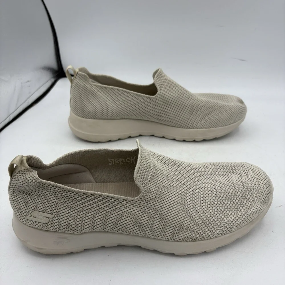 Skechers Shoes Womens Size 10 GOwalk Joy Sensational Day 124187 Taupe Slip On